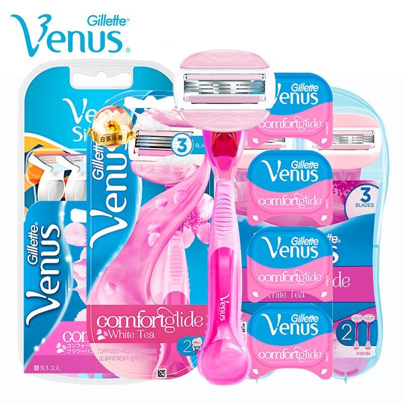 Gillette Venus Женские лезвия для бритья, женская бритва для удаления волос, эпилятор, бикини, бритва для тела, подмышек, сменные бритвы, триммер
