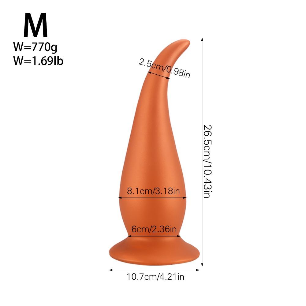 Очень большой толстый хвостовой анальный плаг - Силиконовая игрушка для анального расширения для мужчин и женщин, Игрушка для взрослых
