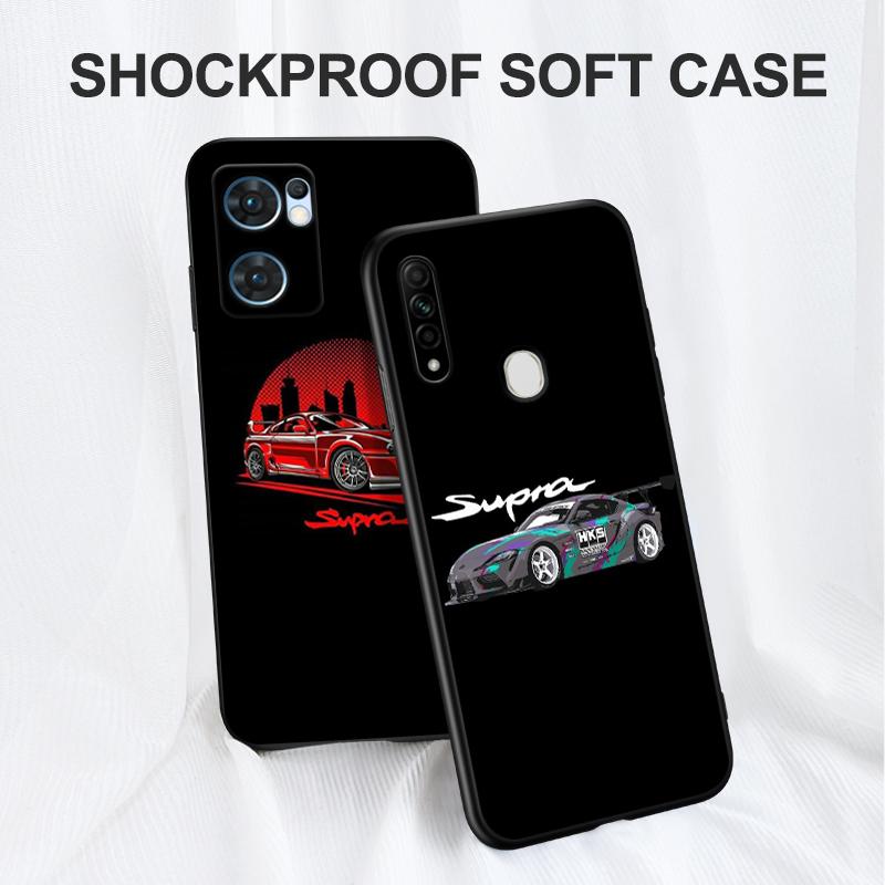 Черный чехол из ТПУ для Realme 2 3 3i 5i 5S 6s 7i 6 7 8 8i pro 4g 5g, чехол HKS Supra 2JZ