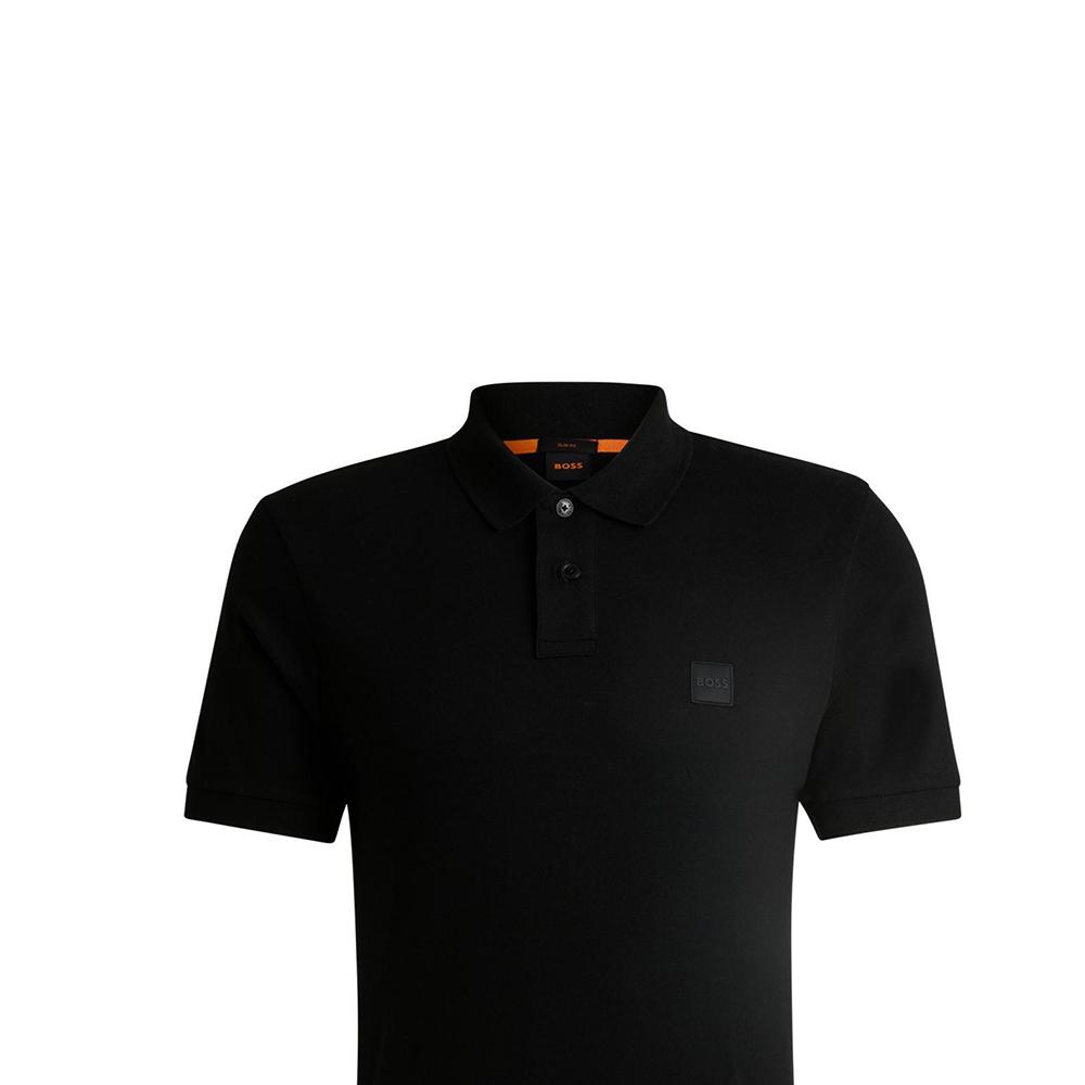 Поло с коротким рукавом и нашивкой с логотипом Boss HUGO BOSS 50507803-001