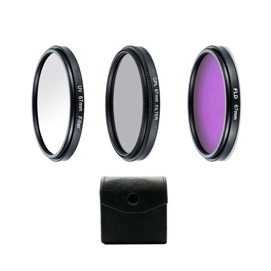 Профессиональный комплект фильтров для фотосъемки UV CPL Polarizer FLD для зеркальных камер