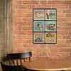 1Pc Vertical Metal Tin Sign Decor 2030cm / 3040cm Vintage Wall Poster For Home Kitchen Cafe Garage Bar