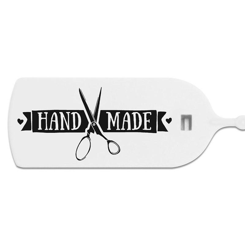 100 шт., пластиковые бирки ручной работы, этикетки для поделок, одежды, обуви, сумок, бизнес-подарок