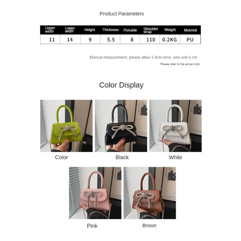 Дизайн с бантом, однотонная мини-сумка на плечо из искусственной кожи, сумки через плечо с клапаном для женщин, модный женский кошелек на цепочке и сумки