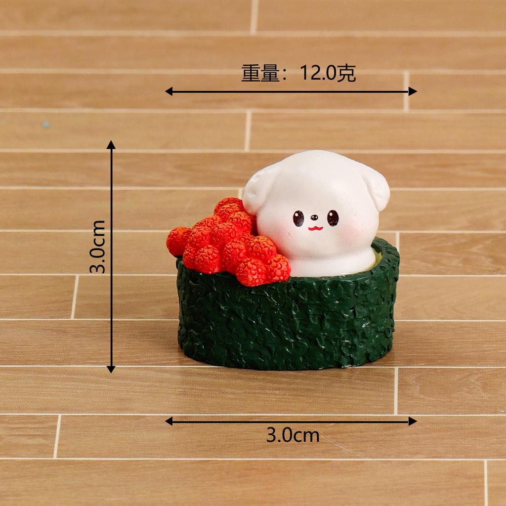 Животные Суши - Случайная Миниатюрная Фигурка Японский Kawaii Суши Миниатюрная Смоляная Декорированная Фигурка Корейский Милый Украшение для Комнаты Стола