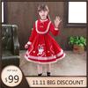 Hanfu qiz Xitoycha uslubdagi mato yozgi ko'ylak Qadimgi Tang kostyumi super peri kostyumi kichkina qizaloq suv parisi malika yubkasi ichki kiyim