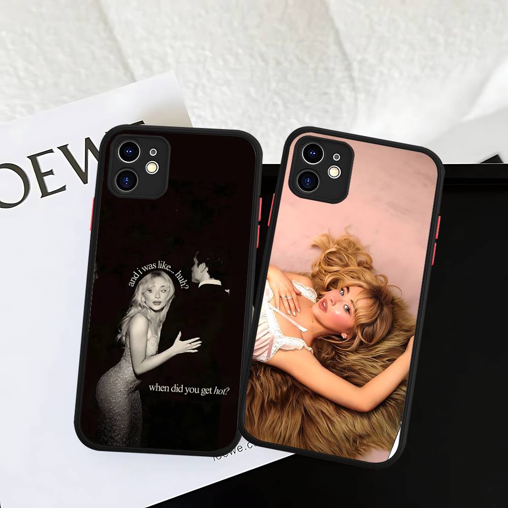 Певец S-Сабрина К-Карпентер Для IPhone 16 13 15 11 12 14 Pro Max 15 16 Plus X XS MAX Матовый чехол для телефона