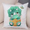 Чехол для подушки с изображением динозавра Юрского периода, декор, наволочка с милыми животными, детская комната, диван, домашний автомобиль