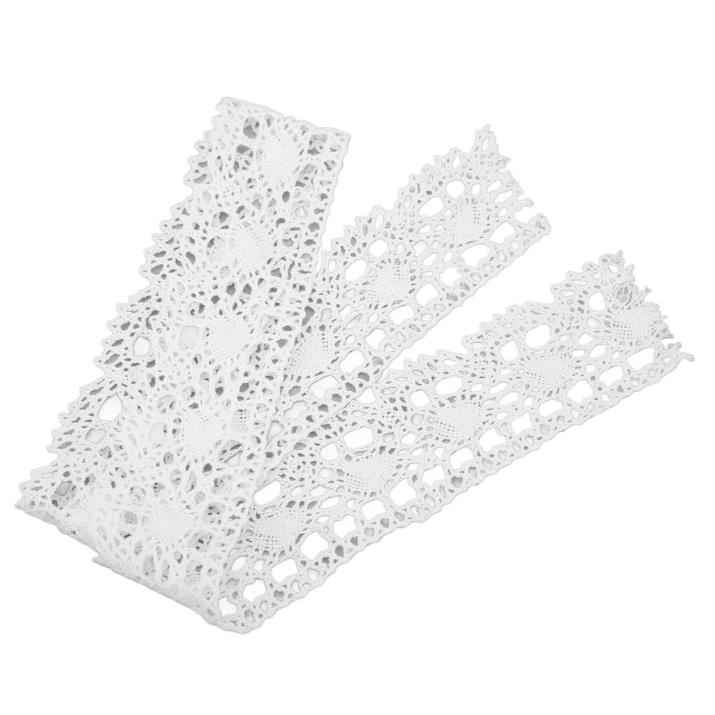 Lace Ribbon DIY Cotton Net 4cm Width 10 Yards Exquisite Fabric Lace Trim for Curtain Clothes