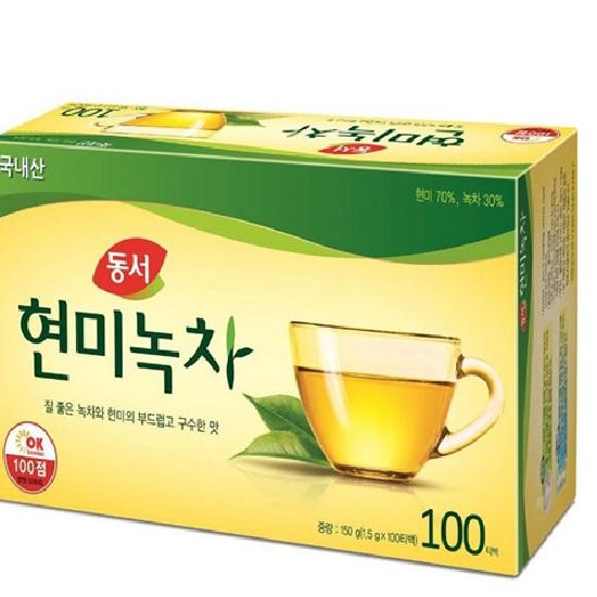 Korean DONGSUH Brown Rice Green Tea 100 Tea Bags (1.5g X100t)