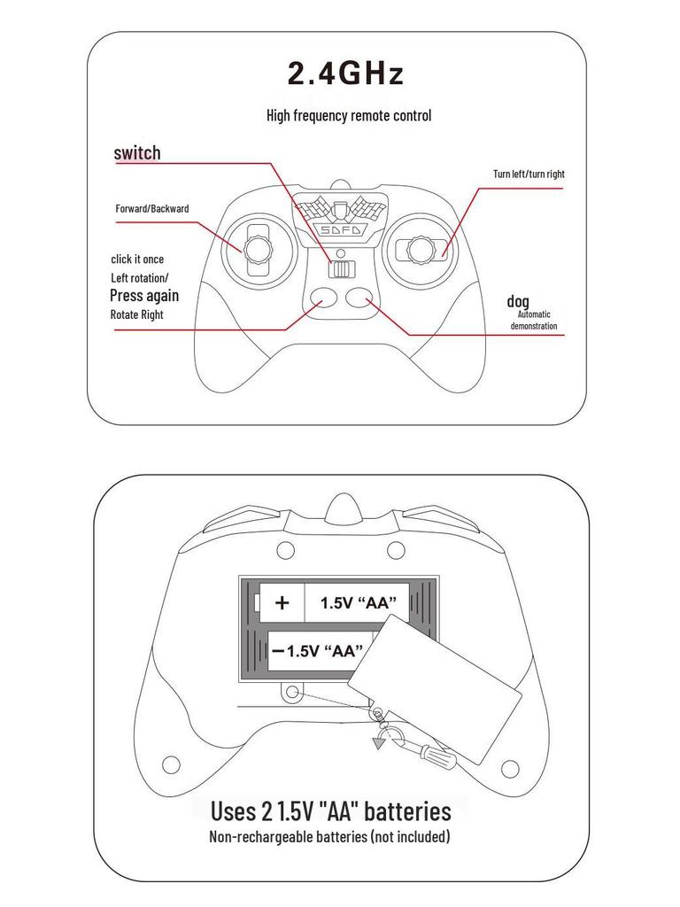 2.4G Remote Control Amphibious Car - Four-Wheel Drive, Double-Sided Stunt, Tumbling Toy