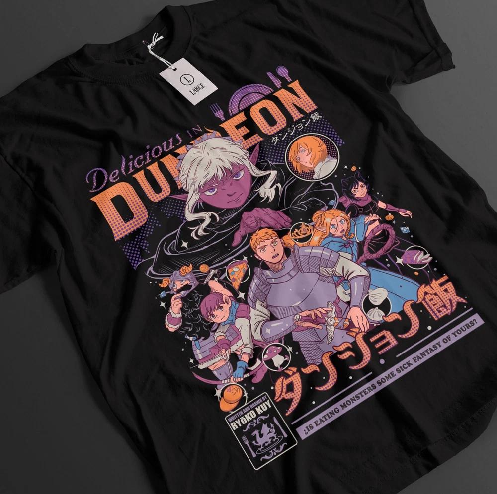 Delicious In Dungeon Shirt Laios Tshirt Marcille TShirt Senshi Top Anime Tee
