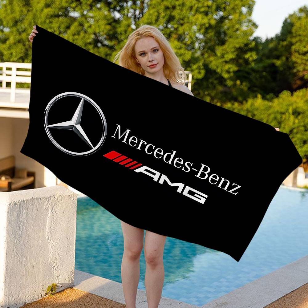 CQQ1 M-Mercedes-B-benz Big Microfiber Beach Towels Quick Dry Towel Sand Beach Towels Pool Towel for Travel Swim Pool Yoga