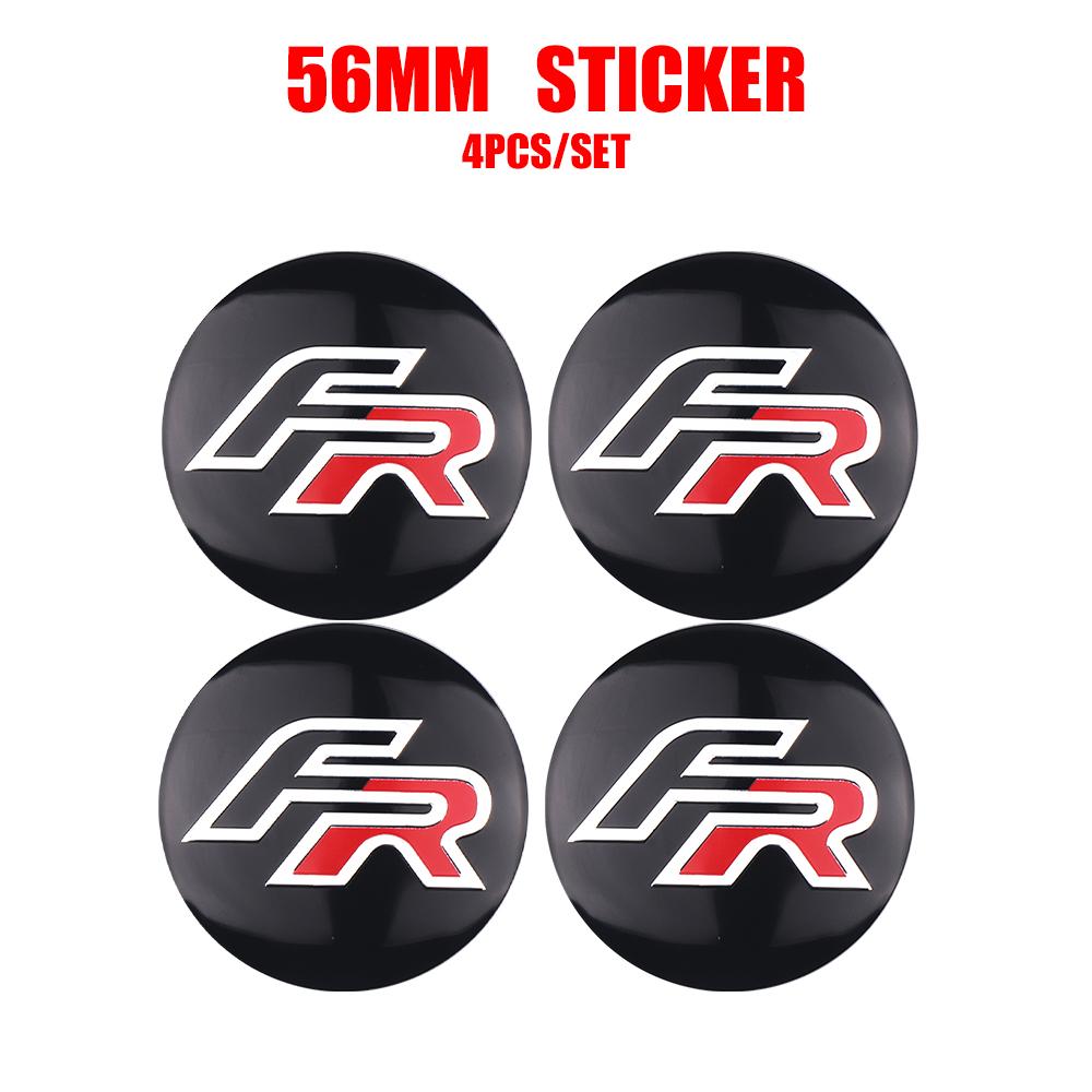 4Pcs 56mm Car Wheel Center Cover Tire Hub Caps Sticker For Seat Leon Mk1 Mk2 Ibiza FR Toledo Exeo 6j Ateca Altea Arosa Alhambra