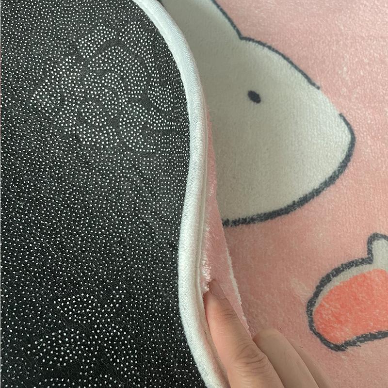 Pink Cute Bedroom Carpet Hairy Girl Children Room's Rugs For Bed Room Decor Lounge Carpet Living Room Thermal Mat for Kids Korea
