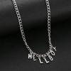 New Hip Hop Women "Hellboy" Choker Letter Bib Chain Pendant Necklaces