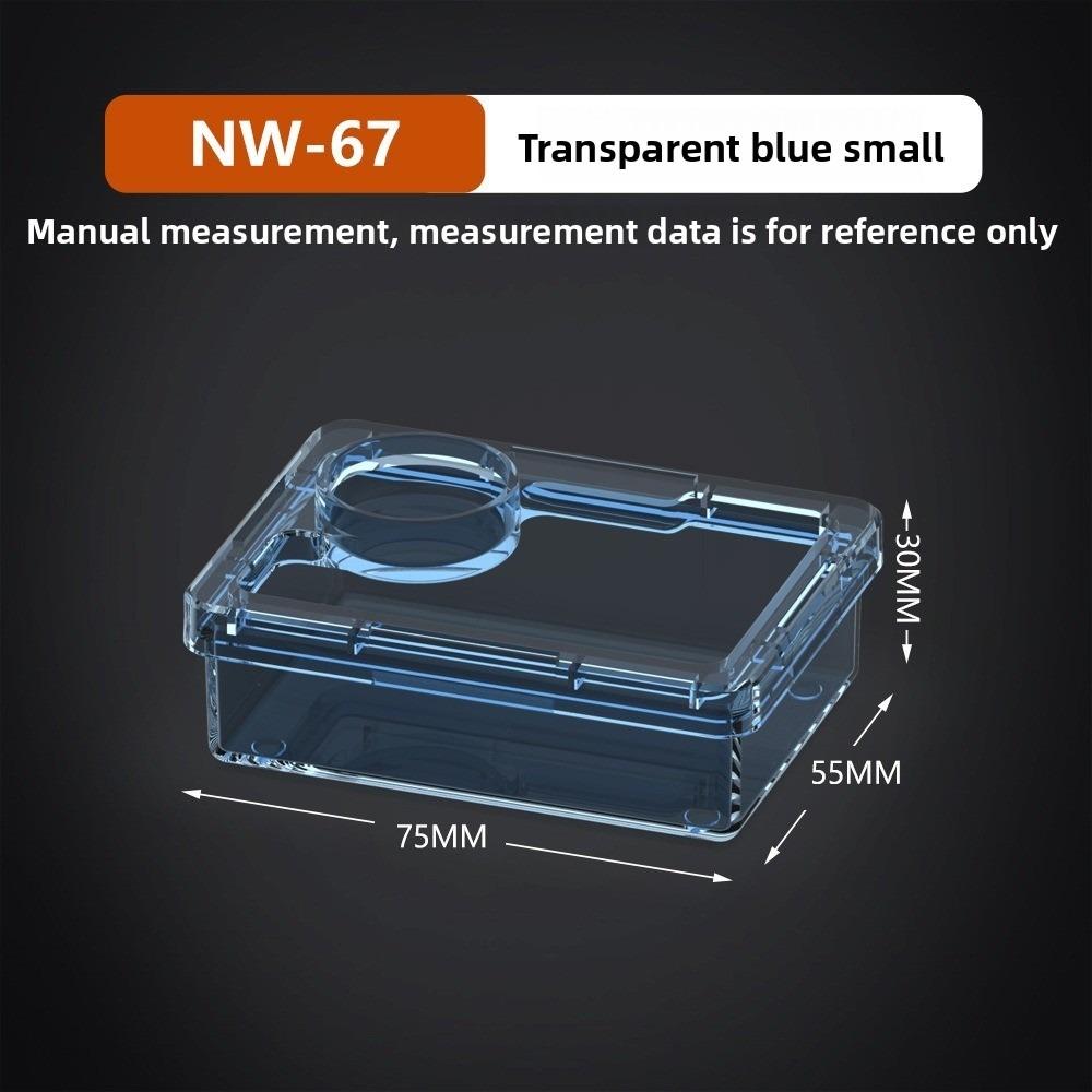 Reptile Lizards Geckos Feeding Bowls Prevent Tenebrio Molitor and Blaptica Dubia Transparent Trough Feeder Anti Overturning