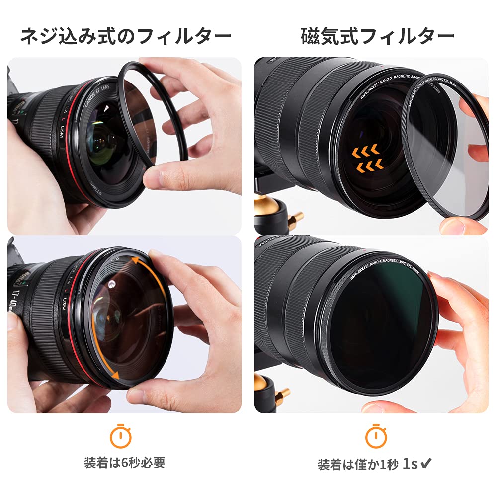 Concept 58мм Магнитный CPL Фильтр Крышка объектива Магнитный Легкий к Японский AGC Оптический Круговой Для Отражения 28 Слой Нано Ультра Вода Пятно Царапина Объектив