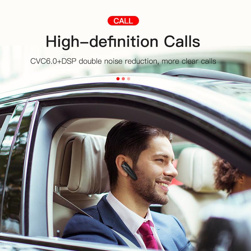 DUODUO 24 часа Play Business Bluetooth-гарнитура Автомобильный Bluetooth-наушник Hands Free с микрофоном-крючком Беспроводные наушники для iPhone xiaomi samsung