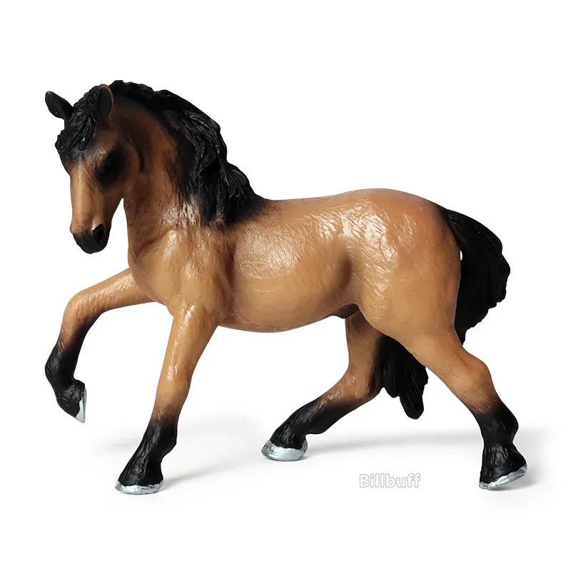 DIY Horse Race Model Horseman Farm stable Animal Figurines Action & Toy Figures ABS Emulation Toys for Children Christmas Gift