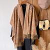 Explosion Imitation Cashmere Scarf Women's Ethnic Style Shawl Cape Thickened Warm Fringed Women's Scarf