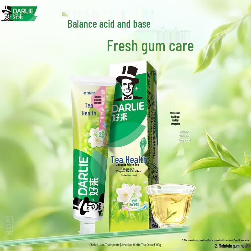 Darlie Jasmine White Tea Toothpaste 8 x 140g Family Pack
