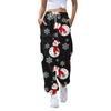 Женские повседневные модные рождественские принтованные повседневные брюки спортивные брюки длинные брюки брюки с эластичной резинкой на талии