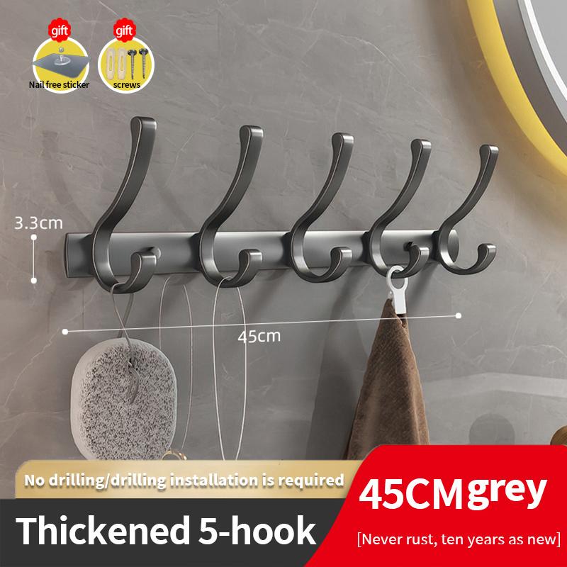 YUNJIEYA Черный/Белый/Цвет оружейной стали Дверные крючки Вешалка для одежды Хранение Спальня Крючок для одежды Настенный Кухонные аксессуары для ванной