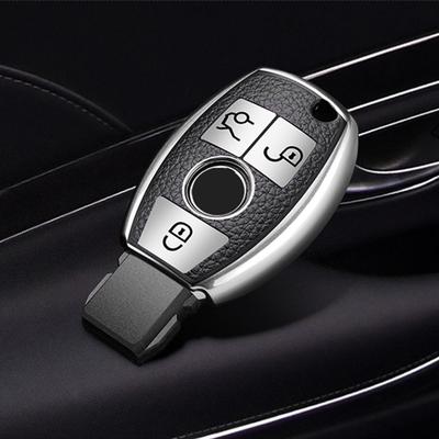 Кожаный брелок для ключей из ТПУ, защитный чехол для Mercedes Benz ECGMRS Class W204 W212 W176 GLC CLA GLA AMG автомобильные аксессуары