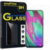 Screen Protector - VCOMP - Samsung Galaxy A40 - Pack of 3 - Tempered Glass - Scratch-resistant