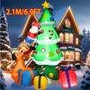 Christmas Tree Inflatable Style Decorations Built-in LED Lights Inflatable Model Indoor Outdoor Ornament Xmas Party Garden Decor
