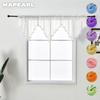 1PC Candy Colors Decorative Valance Curtain Sheer Kitchen Bedroom Window Short Tulle Curtain For Home Decor
