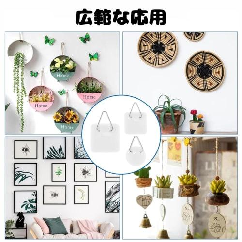 LYHMHAMY Triangle Hanging Hardware, 12 Pieces, Picture Frame Hooks, Self-Adhesive, Suitable for Various Wood, Artwork, Wall Art, and Photo Frames