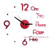 3D Luminous Acrylic Quartz DIY Silent Wall Clock for Living Rooms