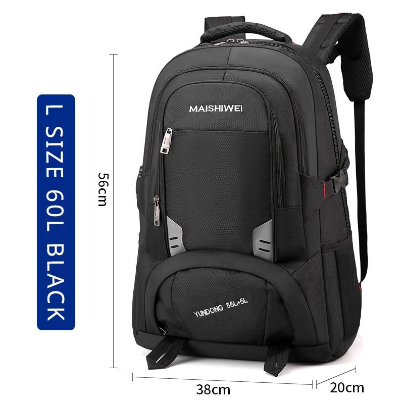 Рюкзаки большой емкости на открытом воздухе, 60 л/80 л. Износостойкая оксфордская дорожная сумка с двусторонней молнией. Унисекс. Спортивная сумка для отдыха. Сумка для багажа. Рюкзаки для студентов колледжа.