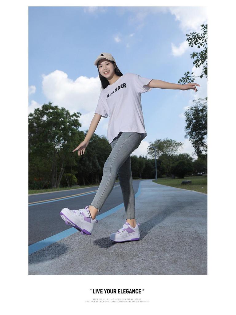 Новые модели обуви для катания на роликах: Дети и взрослые, мальчики и девочки, трансформируемые кроссовки с колесами