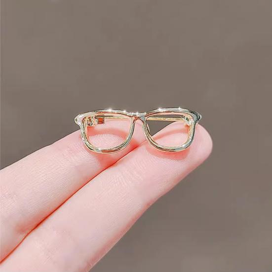 Женская брошь, очки, форма декора, изысканный противоскользящий износостойкий воротник пальто, шляпа, шарф, украшение, булавка для одежды, украшения для одежды