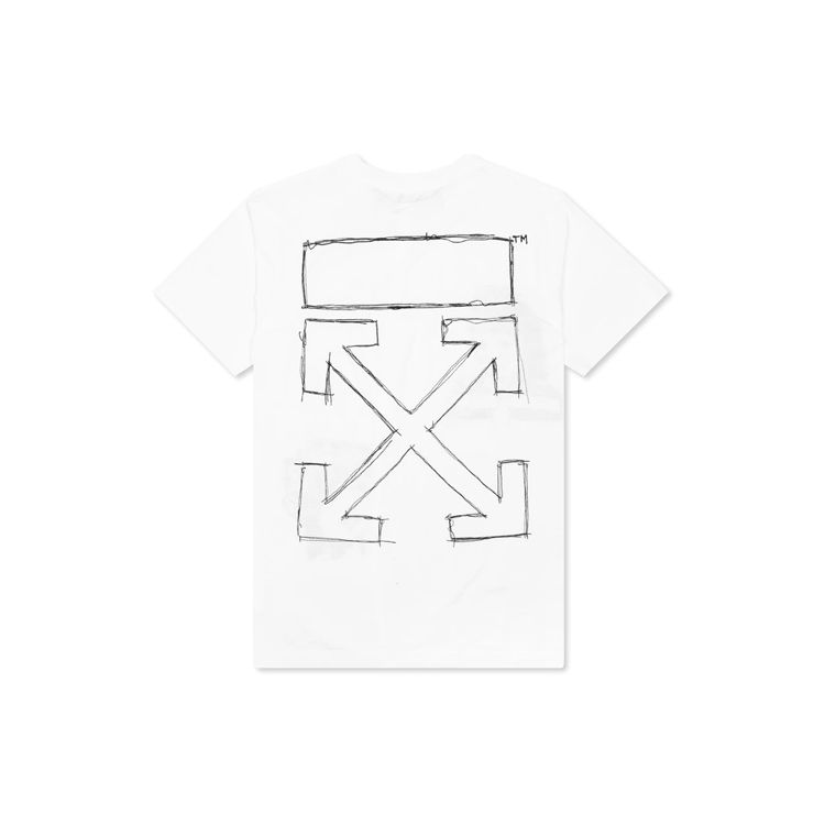 Off-White C/O SS20 Футболка с коротким рукавом с принтом Virgil Abloh, мужские топы стандартного кроя, белые OMAA027S201850090110