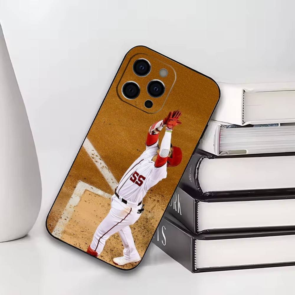 Baseball Juan Soto Phone Case For iPhone17,16,15,14,13,12,11 Plus,Pro Soft Silicone Black Cover
