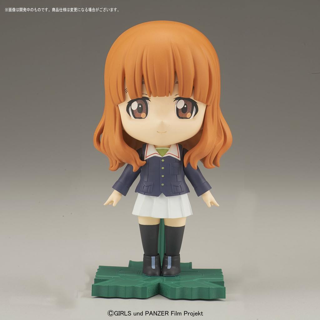 Puchi Rise Girls & Panzer Miho, Saori, Hana Set, Color-Coded Plastic Model