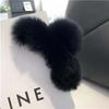 Fur Pure Color Korean Style Hair Clip Plush Hair Claw Leopard Grasp Clip Female Hair Accessories