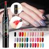 Mobray 3 In 1 Gel Nail Varnish Pen Glitter One Step Nail Art Gel Polish Hybrid 36 Colors Easy To Use UV Gel Polish Liquid