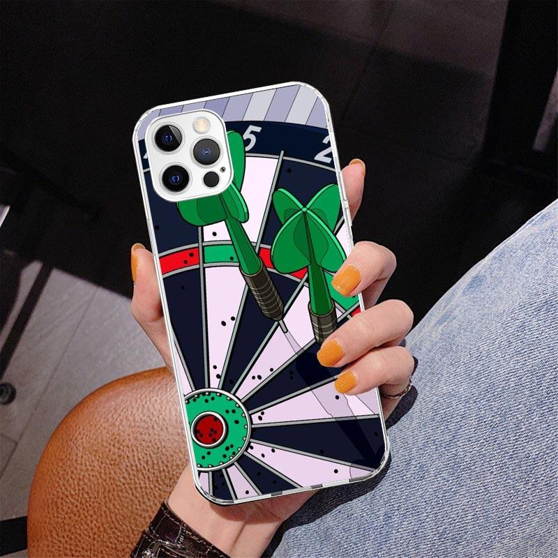Darts Aesthetics Wire Target Phone Case For iPhone 13 12 Mini 11 Pro Max XS XR X SE 7 8 Plus 5S 5 6S 6 Gift Print Cover Fundas