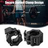 1 Pair Barbell Clamp Spinlock Collars Lock Clips Weight Lifting Gym Barbell Collar Quick Release Clamps for Weightlifting Bench Press