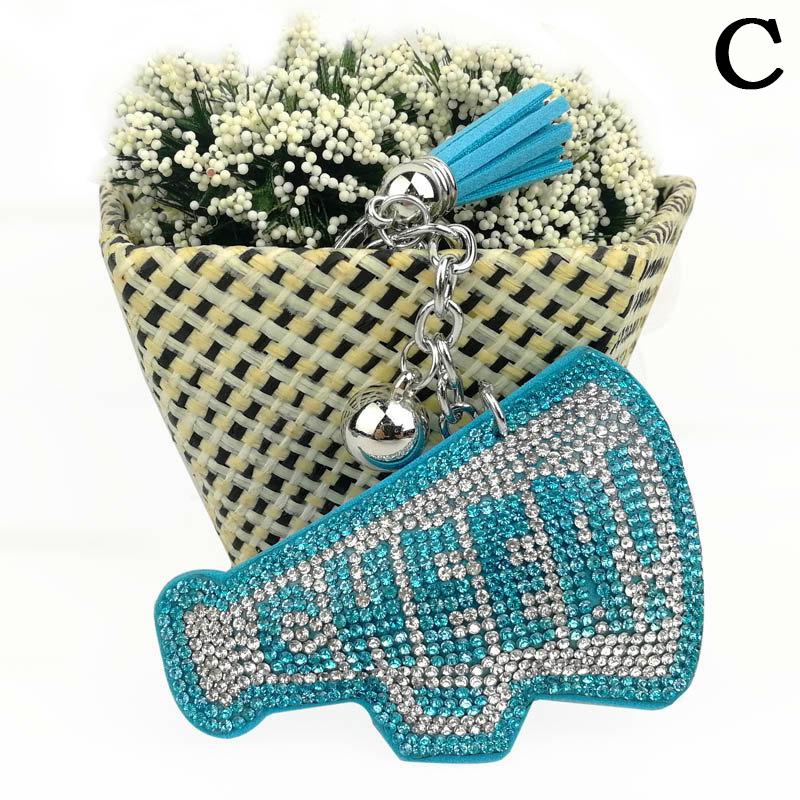 Женские Девичьи Шикарные Брелоки с Стразами Кольца Держатели Подвеска для Украшения Сумки Крутой Брелок Украшение Модные Аксессуары