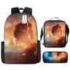 Godzilla Godzilla Student School Bag Cartoon Children Backpack Satchel Anime Trend