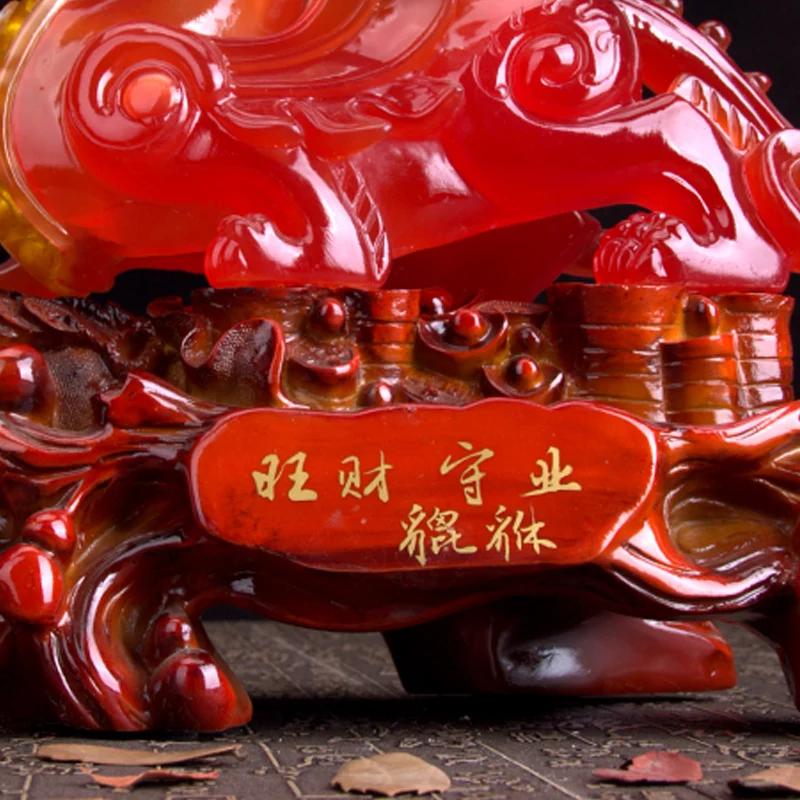 Китайские счастливые деньги Pixiu смоляные украшения ремесла домашний офис настольный декор гостиная винный шкаф украшения открытие подарки