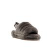 UGG Fluff Yeah Slide Charcoal Women Sneakers Grey 1095119-CHRC
