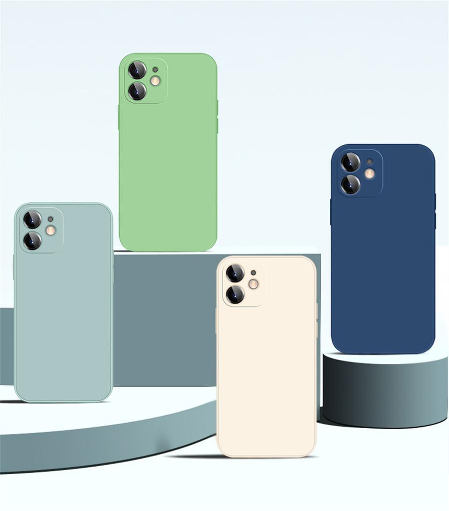 Роскошный противоударный чехол из жидкого силикона для iPhone 11 12 13 14 15 Pro Max7 8 iphone 15 X XS XR Max Mini Задняя мягкая крышка Funda