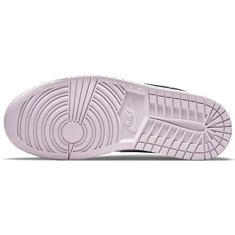 Женские кроссовки Air Jordan 1 Mid Barely Rose Розовый Белый Черный BQ6472-500